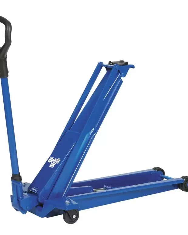 1.3 Tonne Ultra Low, High Lift, Long Reach Trolley Jack with Quick-lift pedal - WDK13HLQ